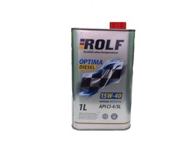 масло моторное дизельное 10w40 CI-4/SL Оптима метал Рольф 1л