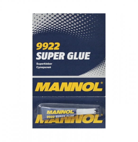  клеящие средства для ремонта пластиковых поверхностей   MANNOL 9922 Super Glue
