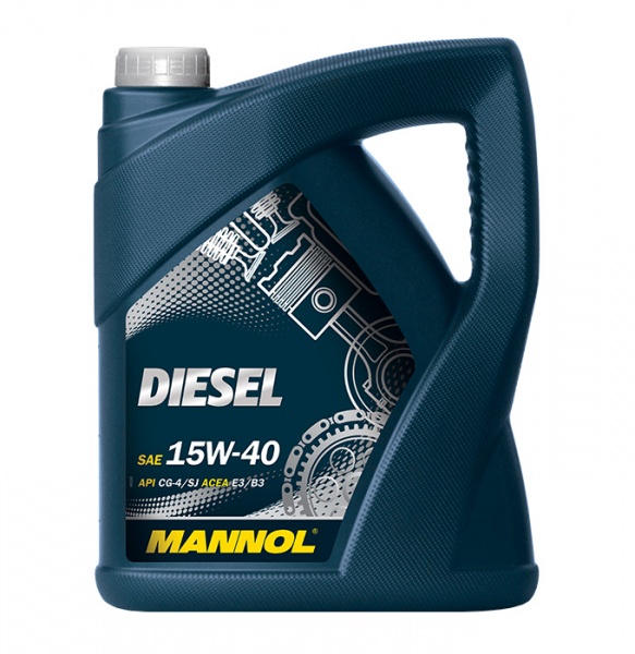 дизельное мaторное масло MANNOL Diesel 15W-40 API CG-4/CF-4/CF/SL 5л