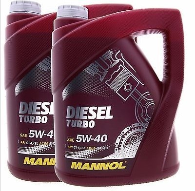 всесезонное моторное масло 5W40 turbo diesel 5л  mannol