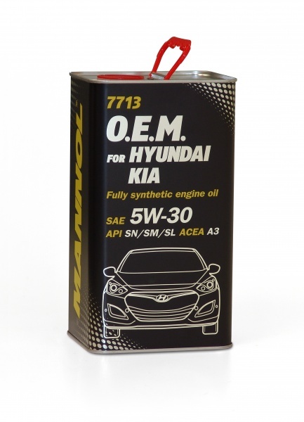 synthetic motor oil  5w30 4l hyunday kia metal mannol
