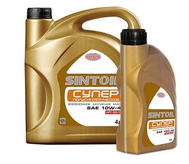 масло моторное полусинтетическое  1լ sintoil super SAE 10W-40 API SG/CD